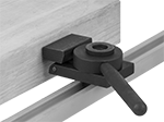 Image of ProductInUse. Front orientation. T-Tracks. Cam Clamps.