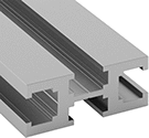 Image of Product. Front orientation. T-Tracks. T-Tracks, Quad Profile Straight T-Tracks.