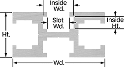 Image of Attribute. Front orientation. Contains Annotated. Quad, T-Tracks.