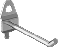 Image of Product. Front orientation. Pegboard Hooks. Stay-Put Pegboard Hooks, Style B.
