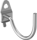 Image of Product. Front orientation. Pegboard Hooks. Stay-Put Pegboard Hooks, Style D.