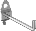 Image of Product. Front orientation. Pegboard Hooks. Stay-Put Pegboard Hooks, Style C.