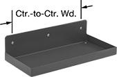 Image of Product. Front orientation. Contains Annotated. Pegboard Trays. Powder-Coated Steel.