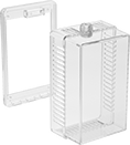 Image of Product. Front orientation. Thermostat Guards. Plastic, Ring Base.