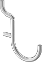 Image of Product. Front orientation. Pegboard Hooks. Pegboard Hooks, Style E.