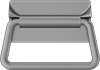 Weld-On-Mount Folding Pull Handles with Mounting Plate