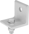 Image of Product. For 600 lb. Track Cap. Wall-Mount Adapter. Front orientation. Door Tracks and Fittings. Curved Roller Tracks for&nbsp;Doors,&nbsp;Curtains,&nbsp;and Strip Doors, Brackets, For 600 lb. Track Capacity, Wall Mount, Wall-Mount Adapter.