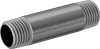 Thick-Wall Galvanized Iron and Steel Threaded Pipe Nipples and Pipe