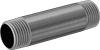 Thick-Wall Galvanized Iron and Steel Threaded Pipe Nipples and Pipe