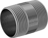 Thick-Wall Galvanized Iron and Steel Threaded Pipe Nipples and Pipe