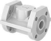 Image of Product. Front orientation. Check Valves. Flanged Check Valves for Harsh Chemicals.