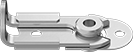 Image of Product. Front orientation. Draw Latches. Slide-Snap Draw Latches, Up Handle Position.