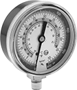 Image of Product. Front orientation. Pressure Gauges. Refrigerant Pressure Testing and Charging Manifolds.