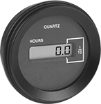 Image of Product. Front orientation. Hour Meters. Panel-Mount Electrically Actuated Hour Meters, Press On, Style N.