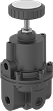 Image of Product. Front orientation. Compressed Air Regulators. High-Flow Precision Compressed Air Regulators.