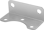 Image of Product. Mounting Bracket. Front orientation. Filter/Regulator/Lubricator Mounting Brackets. High-Flow Precision Compressed Air Regulators.