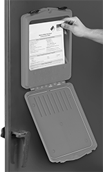 Image of ProductInUse. Front orientation. Document Boxes. Wall-Mount Document Boxes, Front Opening.