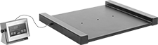 Image of Product. Scales with Side Rail. Front orientation. 3 1/4" Side Rail Height. Legal-for-Trade Floor Scales with Remote Display.