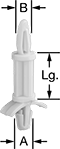 Image of Product. Front orientation. Contains Annotated. Standoffs. High-Tension Snap-In Standoffs.