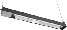 Image of Product. Front orientation. Radiant Heaters. Short-Range Ceiling- and Wall-Mount Electric Radiant Heaters, Ceiling Mount.