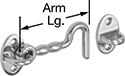 Image of Product. Front orientation. Contains Annotated. Swinging Latches. Swinging-Hook Latches, Style D.