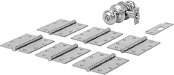 Image of Product. Front orientation. Door Installation Kits. Installation Kits for Double Doors with Locking Knobs.