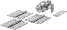 Image of Product. 3 Hinges Included. Front orientation. Door Installation Kits. Installation Kits for Single Doors with Nonlocking Knobs, 3.