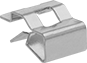 Image of Product. Style N. Front orientation. Cable Tie Mounts. Cable Tie Mounts, Clip On, Style N.