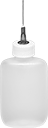 Image of Product. Oval (Semi-Clear White Shown). Front orientation. Squeeze Bottles. Precision Needle-Tip Squeeze Bottles, Oval.