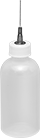 Image of Product. Round (Semi-Clear White Shown). Front orientation. Squeeze Bottles. Precision Needle-Tip Squeeze Bottles, Round.