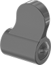 Image of Product. Style 12. Front orientation. Style 12. Threaded-Hole Knobs, Single-Arm Grip.