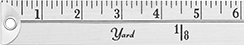 Image of Product. Front orientation. ZoomedIn view. Rulers. Yardsticks.