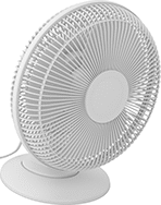 Image of Product. Oscillating. Front orientation. Oscillating Fan. Desk Fans, Electric.