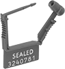 Image of Product. Front orientation. Tamper-Evident Seals. Padlock-Style Tamper-Evident Seals, Style A.
