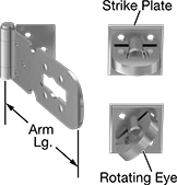 Image of Product. Front orientation. Contains Annotated, MultipleImages. Hasps. Rotating-Eye Padlockable Hasps.