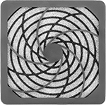 Image of Product. Front orientation. Fan Guards. Equipment-Cooling Fan Guards with Filters, For Square Fans.