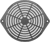 Image of Product. Front orientation. Fan Guards. Equipment-Cooling Fan Guards with Filters, For Round and Oblong Fans.