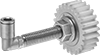 Grease-Dispensing Rollers for Gear Racks