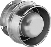 Image of Product. Front orientation. Open Dripproof (ODP) Motor Enclosure. Exterior-Wall-Mount Exhaust Fans.