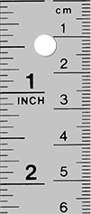Image of Product. Front orientation. ZoomedIn view. Rulers. Vertical Rulers, Lightweight Aluminum.
