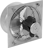 Image of Product. Back orientation. 120V AC. Direct-Drive Wall-Mount Exhaust Fans .