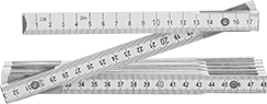 Image of Product. Front orientation. Rulers. Folding Rulers, Wood.