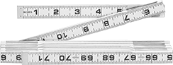 Image of Product. Front orientation. Rulers. Folding Rulers, Fiberglass.