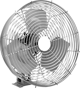 Image of Product. Front orientation. Fans. U.S. Navy Wall-Mount Fans.