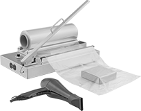 Image of ProductInUse. Front orientation. Heat Sealers. Heat-Seal and -Shrink Systems.
