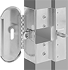 Padlockable Door Lock Plates