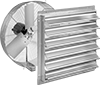 Light Duty Direct-Drive Wall-Mount Exhaust Fans with Louvers