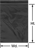 Image of Product. Front orientation. Contains Annotated. Resealable Bags. UV-Resistant Resealable Bags.