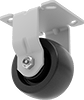 Economy Mauler Casters with Polypropylene Wheels