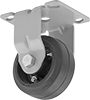 Economy Mauler Casters with Rubber Wheels 
